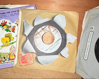 Collection of inch Vinyl Records including Ella Jenkins, Elton John, and Isaac Stern fourth image