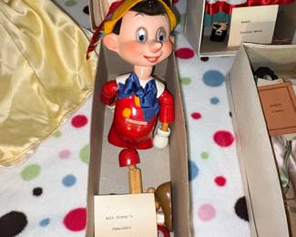 Ideal Novelty  Toy Co. Walt Disneys Pinocchio Wooden Pull Toy