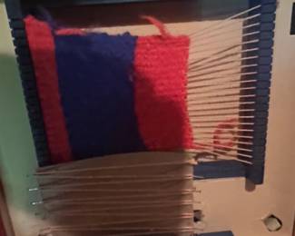 Vintage Sam Gabriel Toys Wooden Weaving Loom Set second image