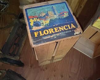 Florencia Valencia Oranges Wooden Crate