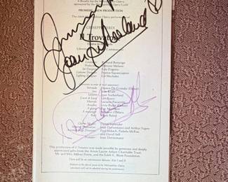 Metropolitan Opera Program  Il Trovatore  Signed by Luciano Pavarotti