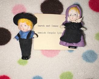 Sarah and Isaac Amish Couple Dolls