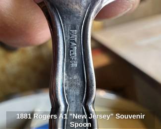 Rogers A New Jersey Souvenir Spoon