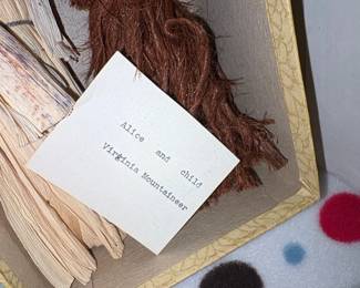 Vintage Corn Husk Dolls  Alice and Child, Virginia Mountaineer second image