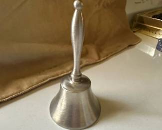 Vintage Woodbury Pewter Hand Bell