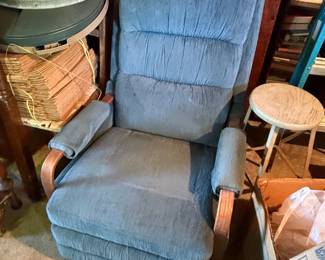 Blue LaZBoy Recliner Chair