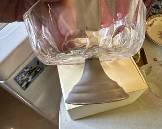 Sheffield Cut Crystal Pedestal Bowl third image