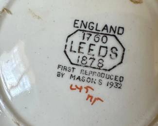 Masons Leeds Copper Luster Transferware Plate second image