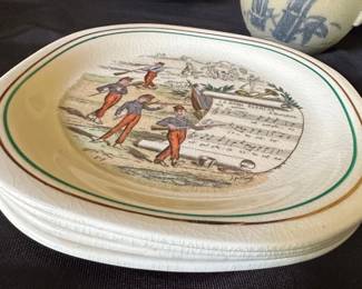 La Dame Blanche Air de Musique Plate by Parry Vielle