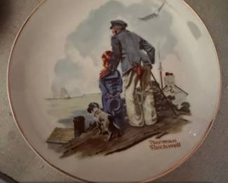 Norman Rockwell Looking Out To Sea Collector Plate