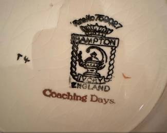 Swinnertons Hampton Ivory Coaching Days Plate second image