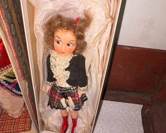 Vintage Miss Scotland Composition Doll