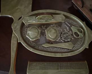 Art Deco Celluloid Vanity Set