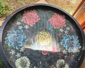 HandPainted Mexican Batea Tray