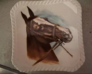 Royal Adderley Bone China Tray with Horse Motif