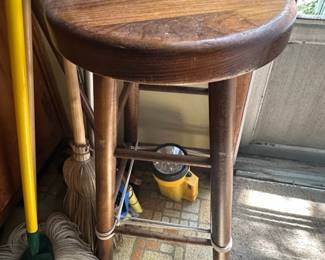 Bates  Wilkins Inc. Wooden Stool