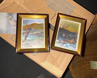 Framed Winter Landscape Prints (Set of 2)