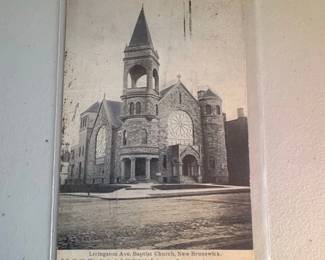 Livingston Ave. Baptist Church, New Brunswick Postcard