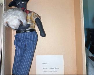 Black Americana Sambo Cotton Picker Folk Art Doll