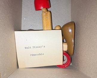 Ideal Novelty  Toy Co. Walt Disneys Pinocchio Wooden Pull Toy second image