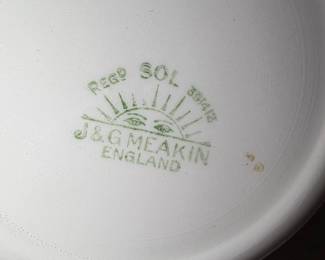 JG Meakin England Sol Pattern Plate second image
