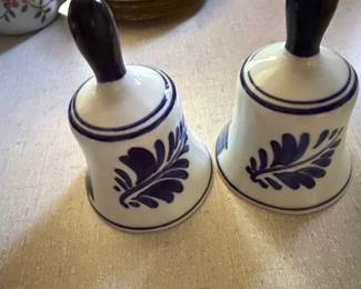 Delft Blue HandPainted Ceramic Bells