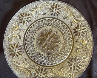 Indiana Glass Tiara Sandwich Clear Luncheon Plate