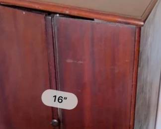 Vintage Mahogany Sheet Music Cabinet fourth image