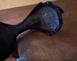 Vintage Black Velvet Pillbox Hat with Netting Veil second image