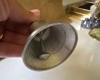 Vintage Woodbury Pewter Hand Bell second image
