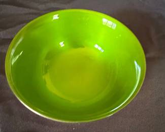 Vintage Reed  Barton Paul Revere Bowl with Green Enamel Lining