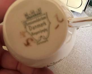 NHS Porcelain Kongens Lyngby Denmark Demitasse Cup and Saucer second image
