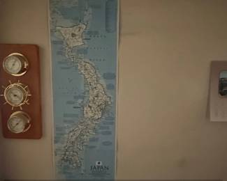 Vintage National Geographic Map of Japan 