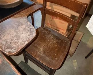 Vintage American School Desk Chair