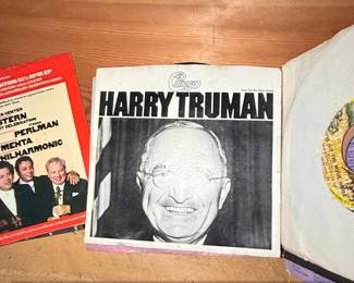 Collection of inch Vinyl Records including Ella Jenkins, Elton John, and Isaac Stern fifth image