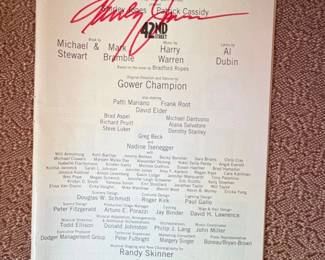 nd Street Broadway Musical Playbill  May