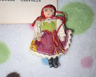 Folk Art Doll Rose of Czechoslovakia  Souvenir Doll second image