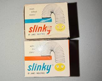 Vintage Slinky Toy Boxes 