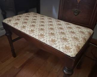 Vintage Jacobean Style Vanity Table with Stool second image