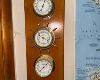 Sunbeam Barometer, Thermometer, and Humidity Gauge Set