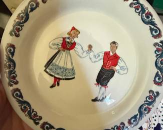 Figgjo Flint Hardanger Dancers Plate