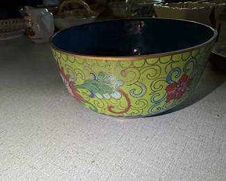Cloisonn Enamel Bowl