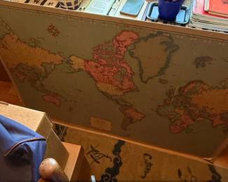 Antique Rand McNally Cosmopolitan World Map