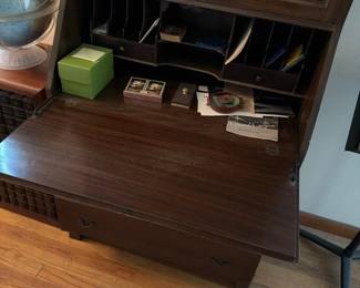 Antique Secretary Desk with Hutch third image