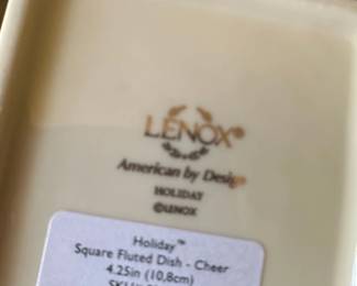 Lenox Holiday Cheer Square Fluted Dish third image