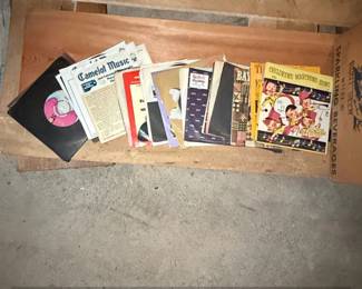 Collection of inch Vinyl Records including Ella Jenkins, Elton John, and Isaac Stern