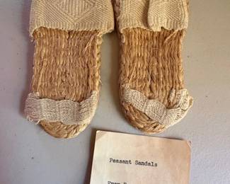 Handwoven Straw Sandals from Bogota, Colombia