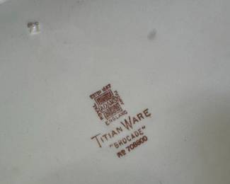 Adams Brocade Titian Ware Platter second image