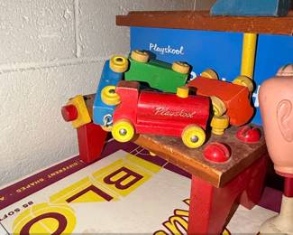Playskool Deluxe TakeApart Wooden Train Set