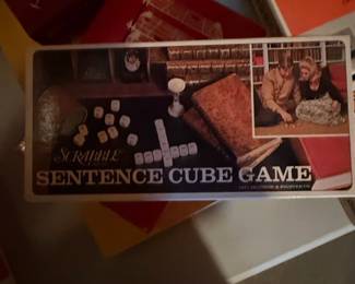 Scrabble Sentence Cube Game